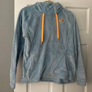 Blue North Face sweatshirt